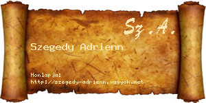 Szegedy Adrienn névjegykártya